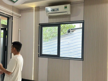 Quy trình xử lý tường ẩm bằng tấm ốp sợi than tre triệt để 100% tại Bình Dương