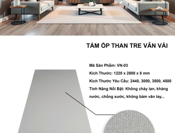 Tấm Ốp Than Tre Thủ Dầu Một - Vân Gỗ Vân Đơn Sắc....