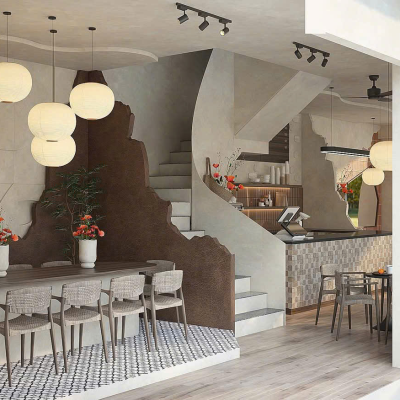 Dự án thi công quán cafe  