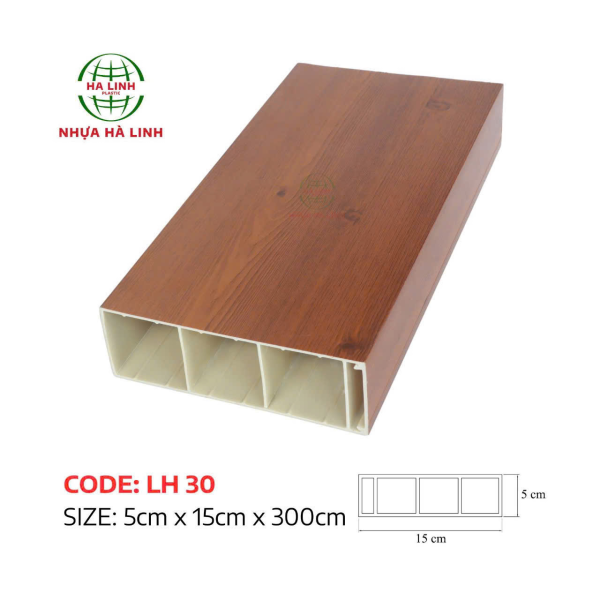 Lam Trụ Vân Gỗ Đỏ - Vinh Quang Decor