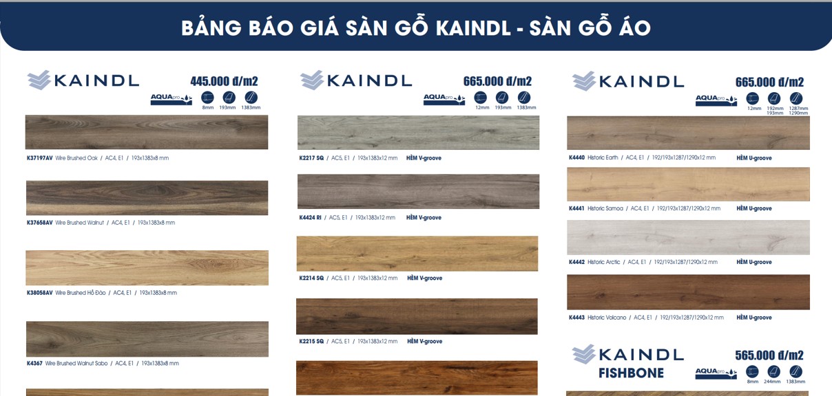 Bảng báo giá thi công sàn gỗ