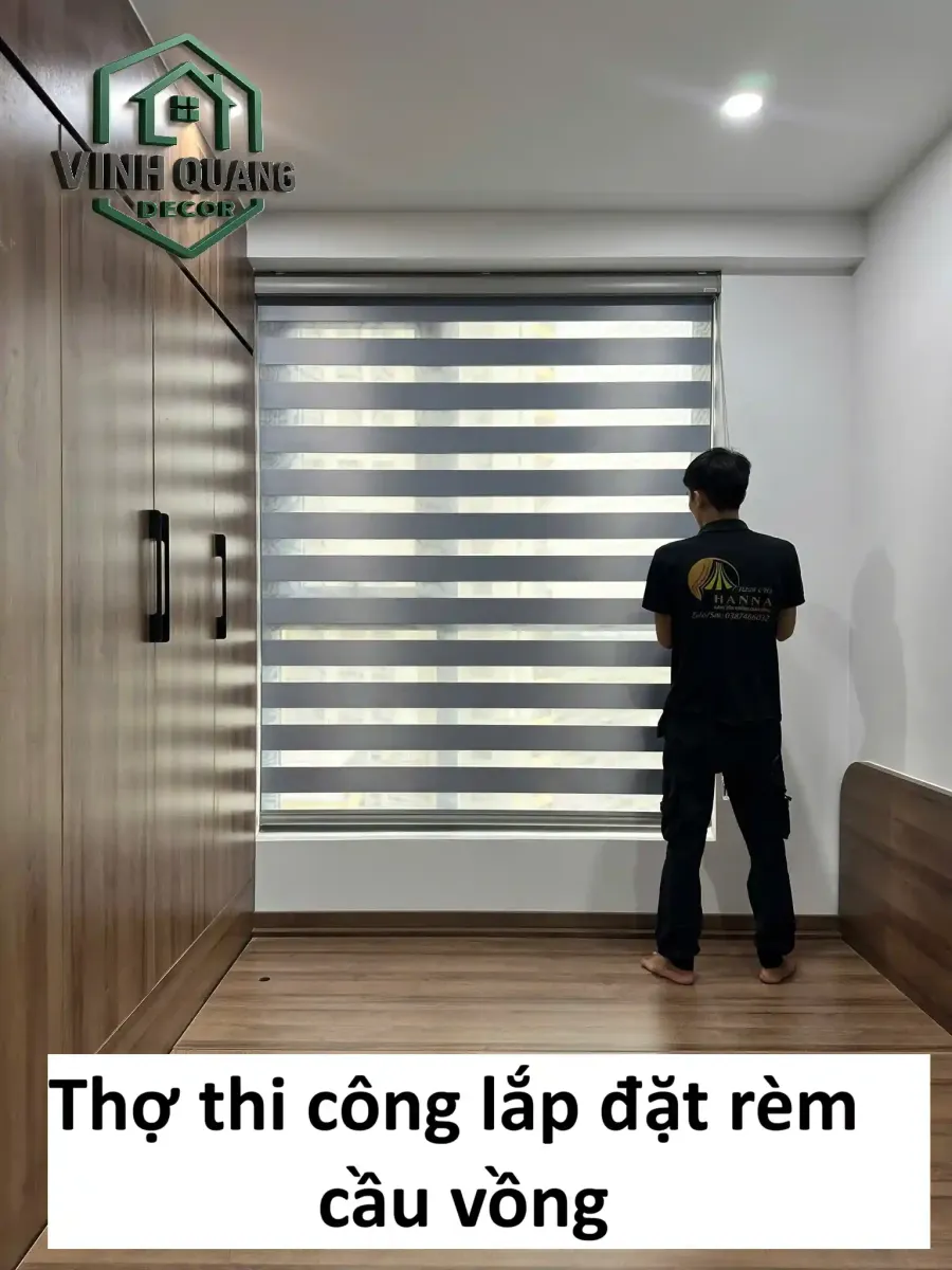 Vinh Quang Decor thi công lắp đặt rèm cửa tại bến cát