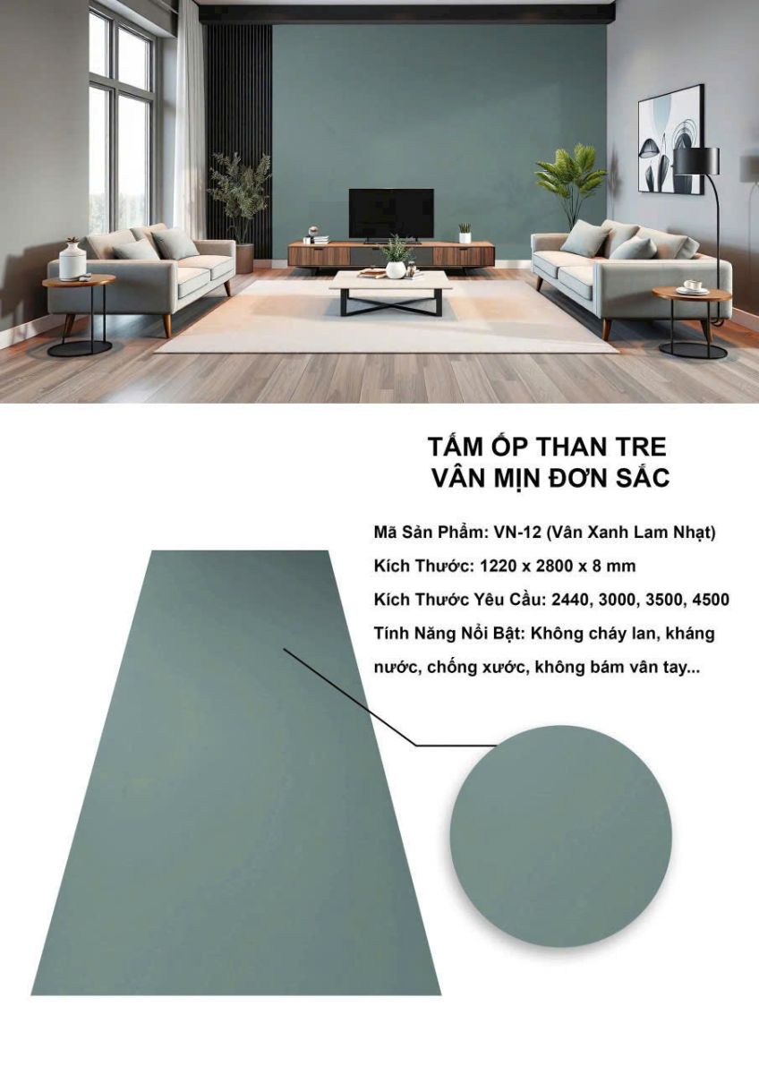 Tấm ốp than tre cao cấp tại Bến Cát