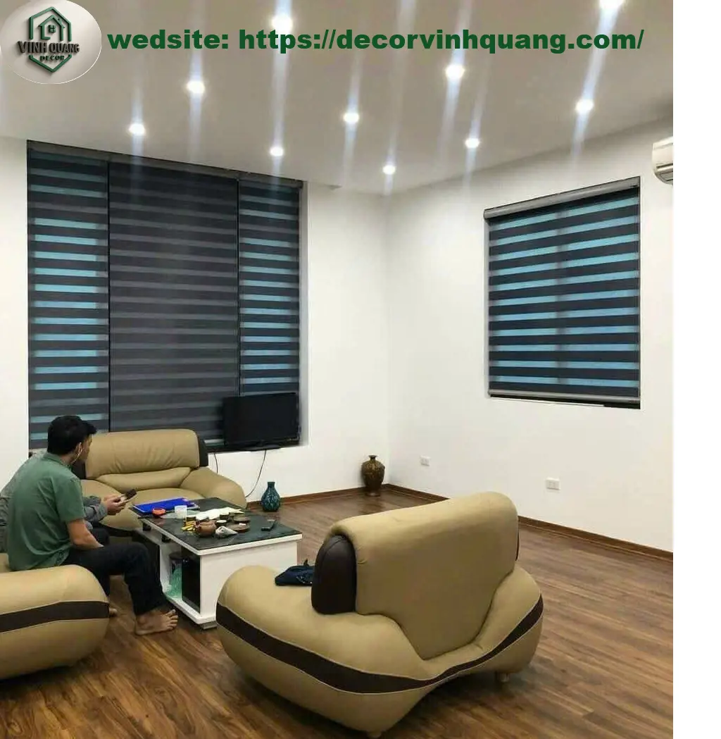 Mẫu rèm cửa văn phòng Bình Dương dòng rèm cuốn hiện đại