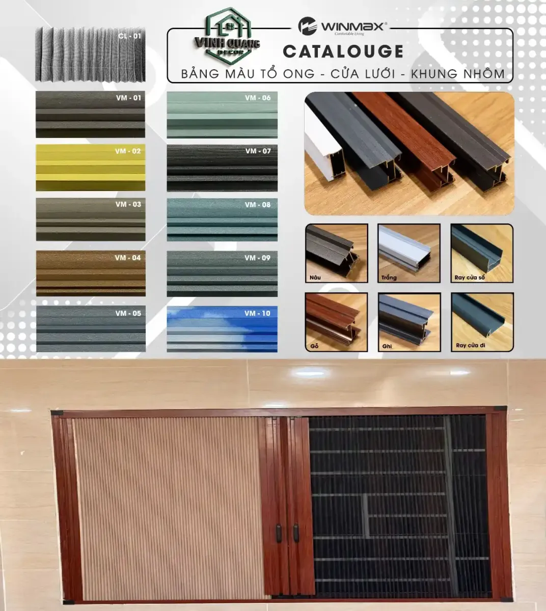 Các mẫu rèm tổ ong 