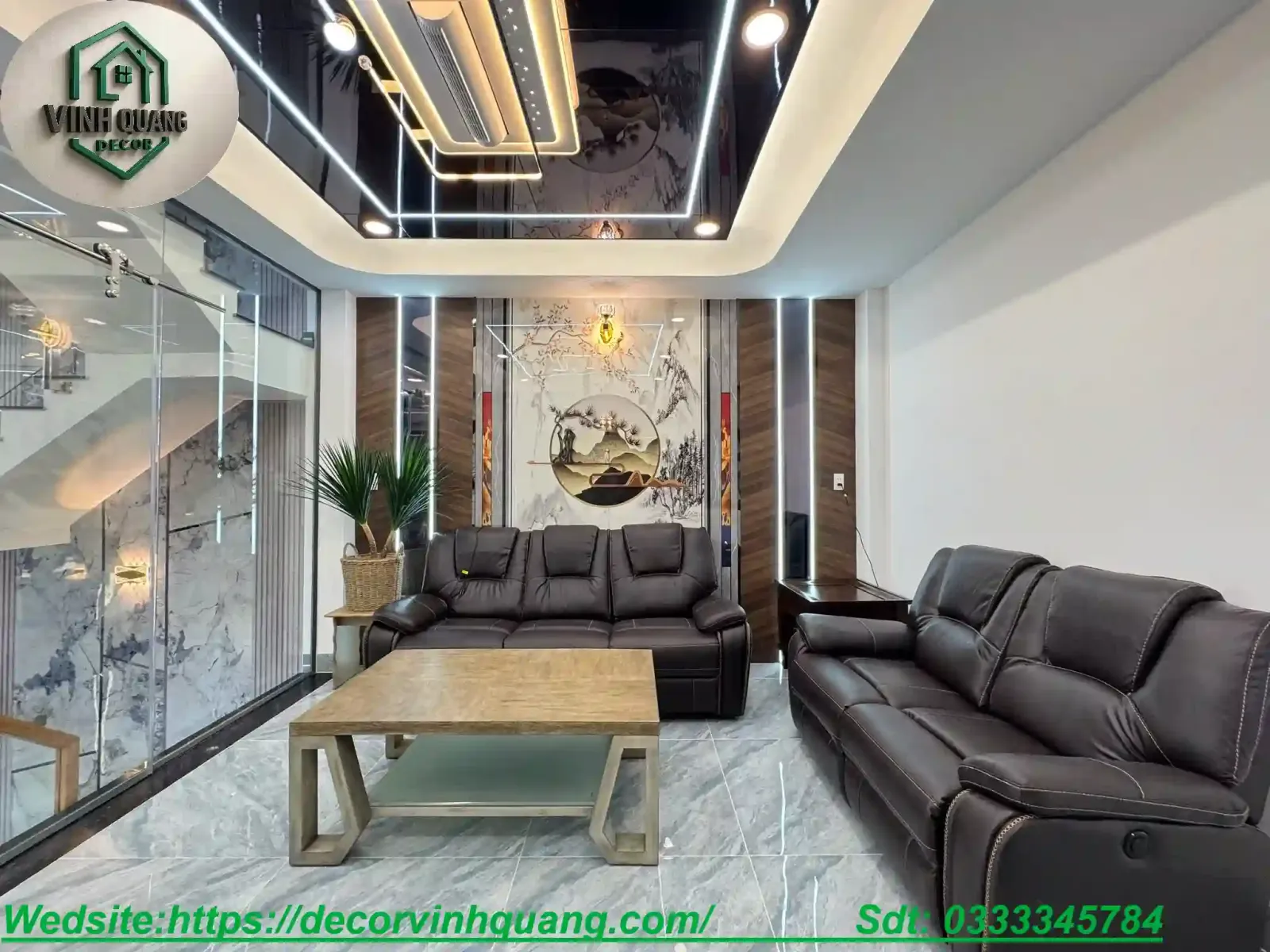Vinh Quang Decor thi công tấm ốp tường chuyên nghiệp