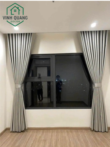 Hoàn thiện thi công bộ rèm cửa đẹp, ấn tượng với chất liệu rèm vải cao cấp tại Bình Dương.