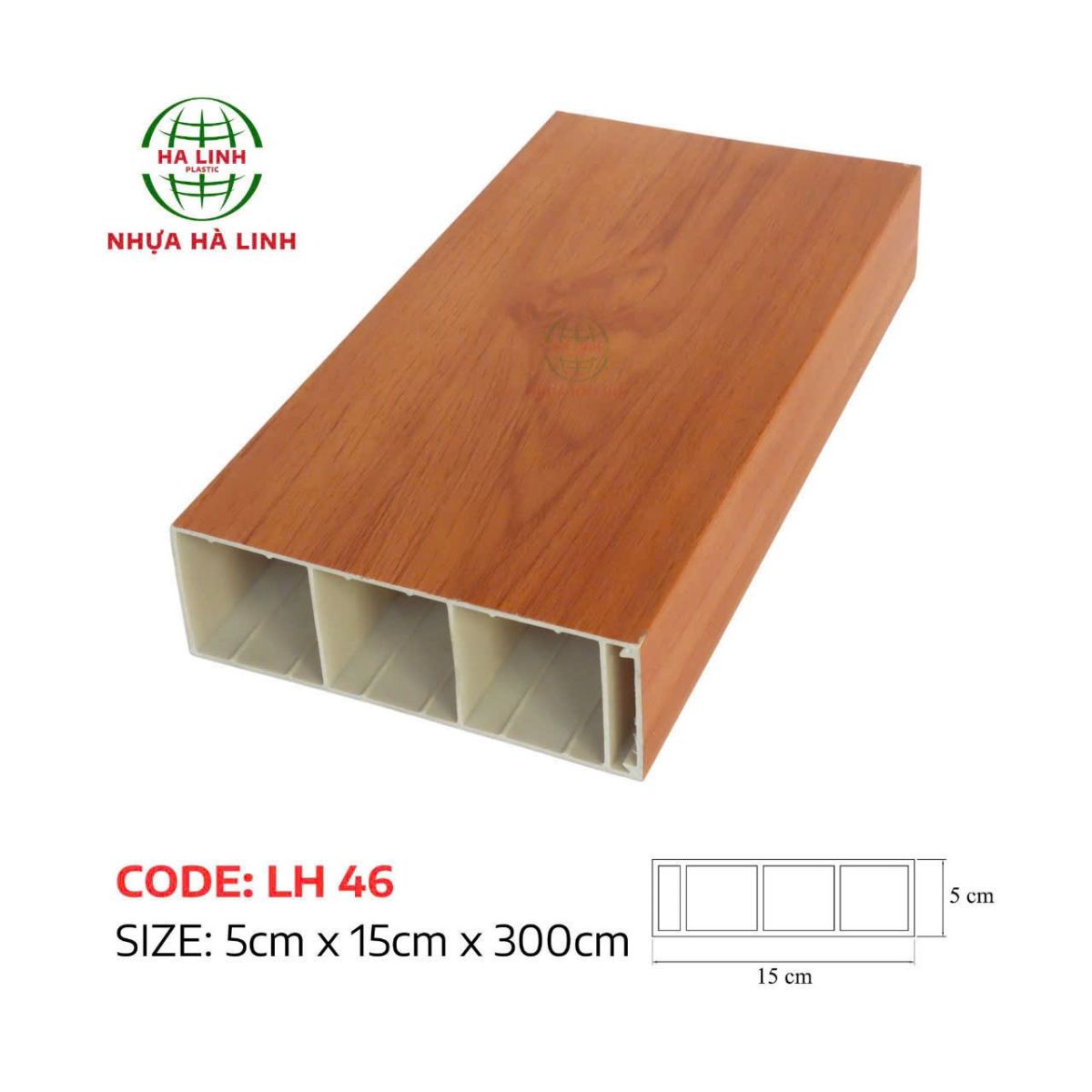 Lam Trụ Vân Gỗ Đỏ - Vinh Quang Decor