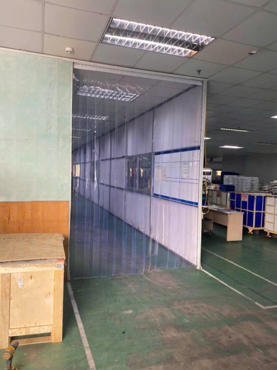 Công trình màn nhựa PVC ngăn lạnh chuyên nghiệp ở Bình Dương