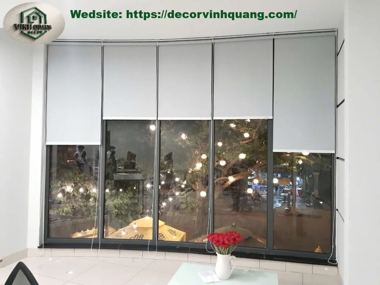 Vinh Quang Decor lắp đặt rèm cuốn tại dĩ an bình dương