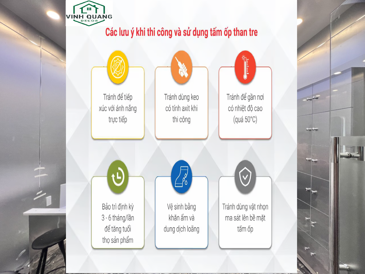 Những lưu ý khi thi công tấm ốp than tre 
