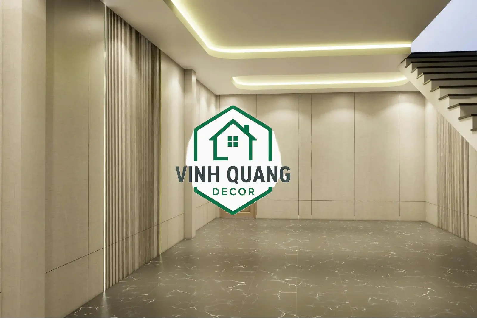 Vinh Quang Decor thiết kế phối cảnh thi công tấm ốp than tre