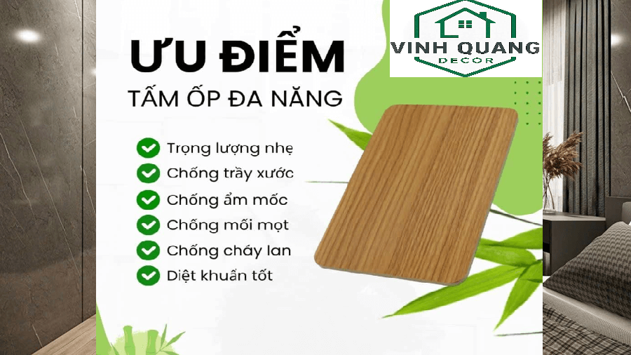 Ưu điểm của tấm ốp than tre Vinh Quang Decor