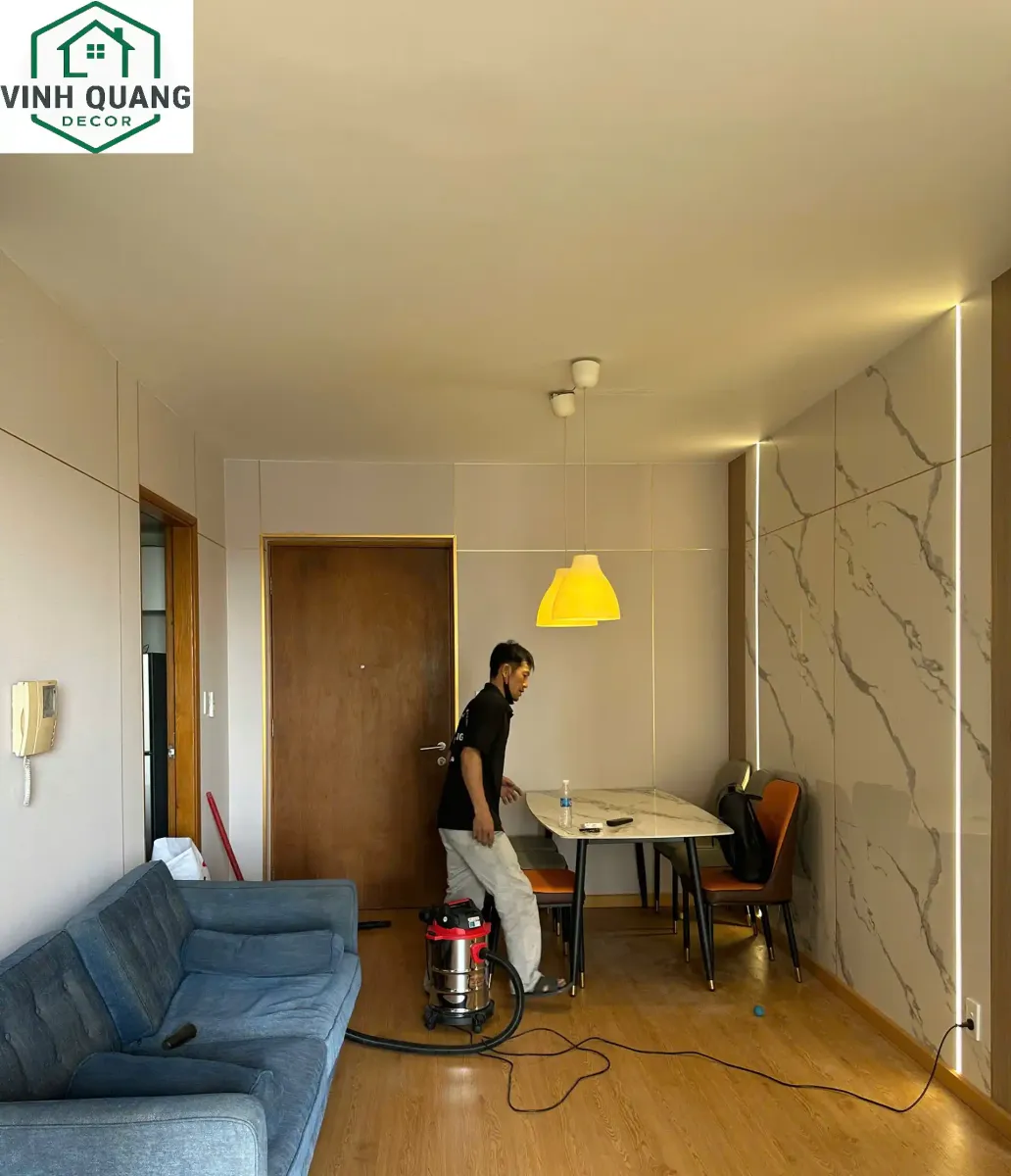 Vinh Quang Decor vệ sinh kỹ lưỡng trước khi bàn giao