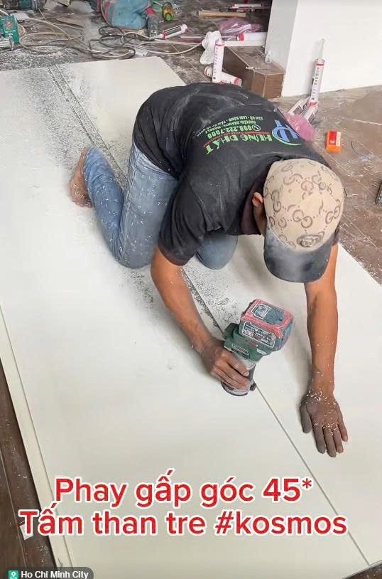 Đội ngũ thợ Decor Vinh Quang đang hoàn thiện công trình tại Thủ Dầu Một